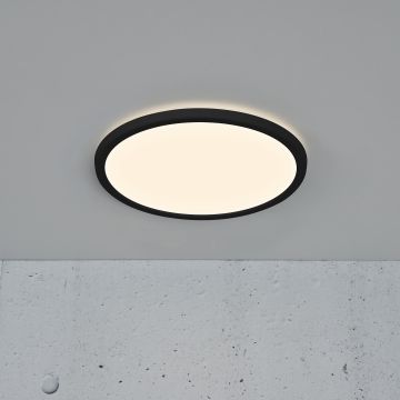 Oja 29 LED Bathroom Ceiling Light, IP54, Black