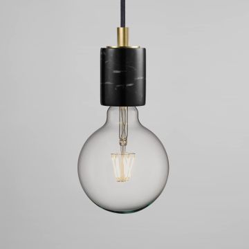 Siv Marble Pendant Light, Black